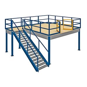 Customized Warehouse Storage Platform Heavy Duty Modular Steel Mezzanines
