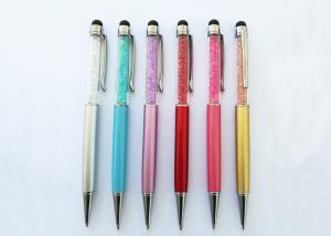 China Crystal Twist Metal Pen with Stylus Pen for promotion with laser logo(M3001A) on sale