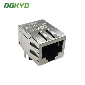 DSL / ADSL Right Angle 10 / 100 base RJ45 female jack with transformer,Rohs