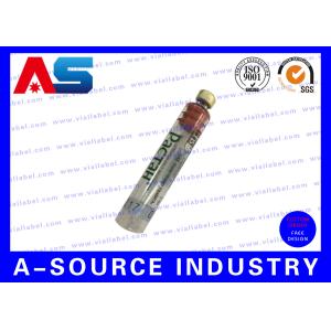 Plastic Waterproof Peptide Vial Labels Strong Adhesive For Injection Vial