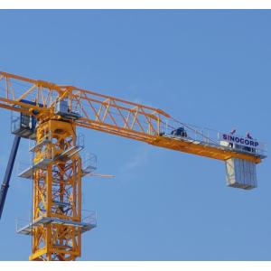 yellow Flat Top Tower Crane Elevator 8 Ton