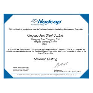 Qingdao Jero Steel Co., Ltd. Certifications