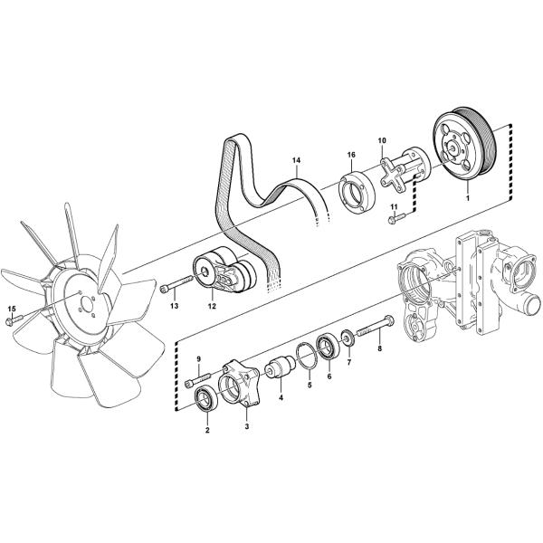 VOE15078671 15078671 Belt Excavator Parts Fit For EC210B