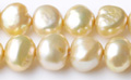 Wholesale Champagne Nugget String Loose Fresh Water Pearl Beads from china suppliers