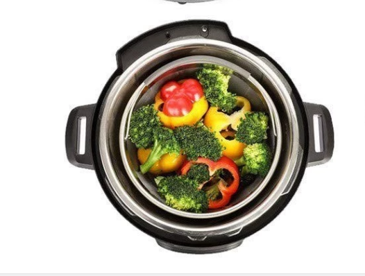 Silicone Handle BF04 Stainless Steel Mesh Filter Baskets Metal Steamer 6QT