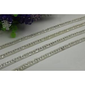 Bag hardware custom iron diamond decorative width 9 mm silver color metal bag