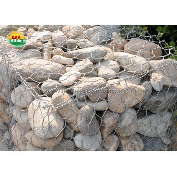 Quality 2*1*1m Gabion Wire Mesh Boxes Hot Dipped Galvanized filled with rocks for sale