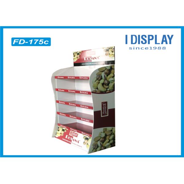 Foldable Corrugated Pop Displays Floor Stands For Shopping Mall