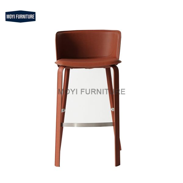 Bar Furniture Stainless Steel Base Adjustable Rotating Modern High Chair Light Luxury Bar Stool Home Bar Kitchen Island