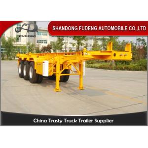 20ft 40ft Skeletal Container Semi Trailer With Fuwa Brand Axle Spring Suspension