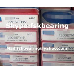 Miniature 1200 Self Aligning Ball Bearings Double Row Steel Cage , C3