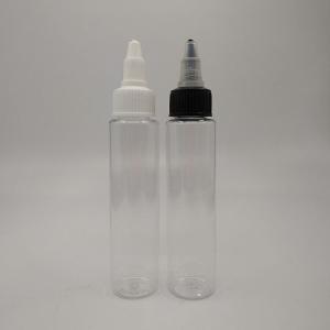 Customized Label Panels Clear Empty Screw Top Liquid Plastic Bottles