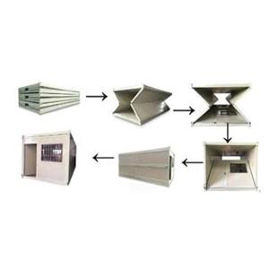 Galvanized Foldable Container House Prefabricated Steel Modular House