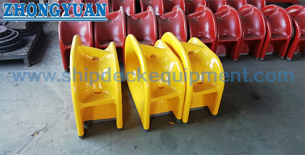 CB 34 Type A Bulwark Welded Casting Steel Mooring Chock Ship Mooring Equipment