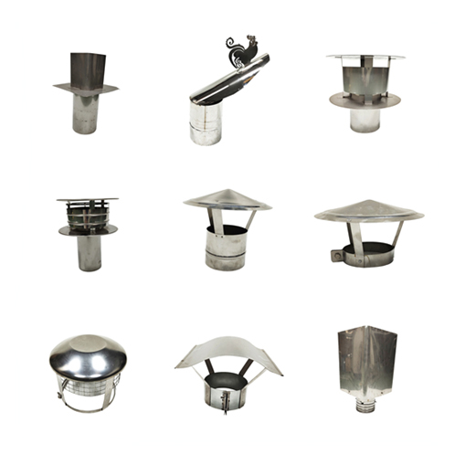 0.45mm SS Chimney Flue Rain Caps Cowl For Clay Flue Rust Resistant