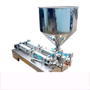stainless steel semi automatic liquid bread cream paste filling machine