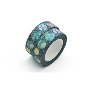 Custom Printed Craft Decorative 15mm Glitter Washi Paper Tape