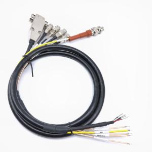 Custom Coaxial Wire Harness With Superior Shielding And Low Signal Loss, Ideal