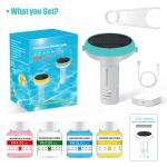 Smart Floating Pool Water Tester with 2.4GHz WiFi & Real-Time App Alerts