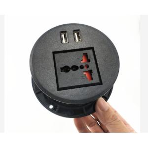 80mm Round Desktop Power Outlet Usb Sofa Socket For Furniture