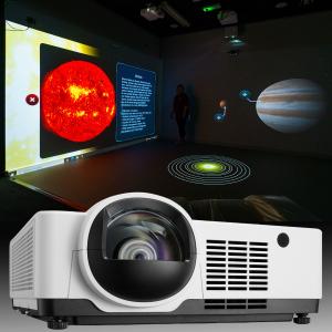 Short-Throw Laser Projector with 10W Speaker and Keystone Immersive Visual