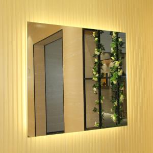 Backlit Wall Mounted Vanity Mirror Dimmable Lighting Moisture Resistance