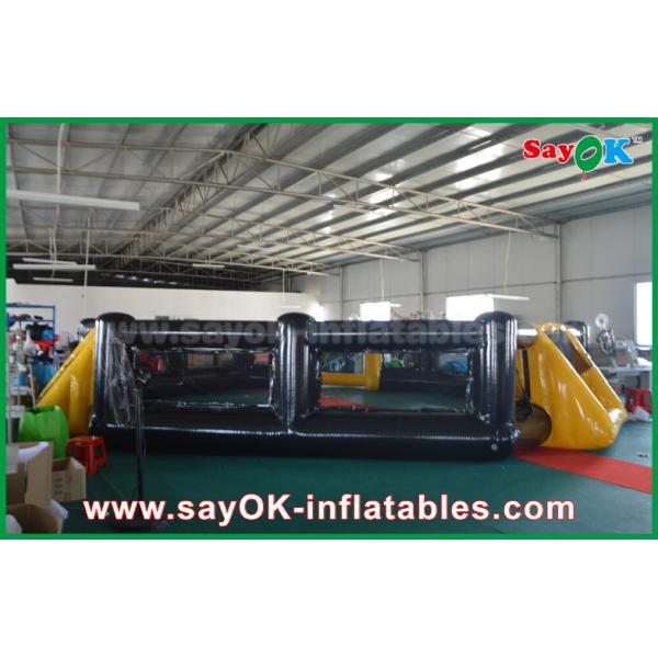 Football Inflatable Games PVC Seal Inflatable Soccer Field Kids Indoor / Outdoor Playground Equipment