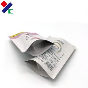 China Custom Printing Glossy Aluminium Foil Zip Lock Pouches For Coffee Bean Biscuit on sale