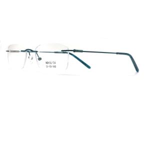 MD133 Square Metallic Optical Frames Unisex Classic Design