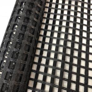 Black Ground Stabilisation Mesh Fiberglass Geogrid for Cement Pavement