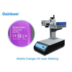 Air Cooling UV Laser Marking Machine with Rotary Axis for Keyboard , Ear Tag ,