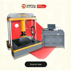 China Computer Control Electro-hydraulic Servo Compression Tester | for Manhole Cover Strength Test | 2000kN Capacity on sale