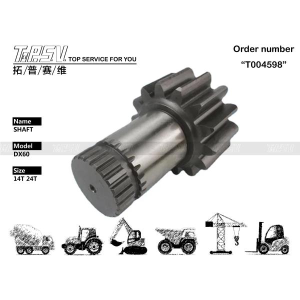 Steel DX60 Excavator Swing Pinion Parts and Ready for Immediate Shipment