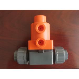 PTFE MV308 Pneumatic Diaphragm Valve Grooved Connection With Actuator