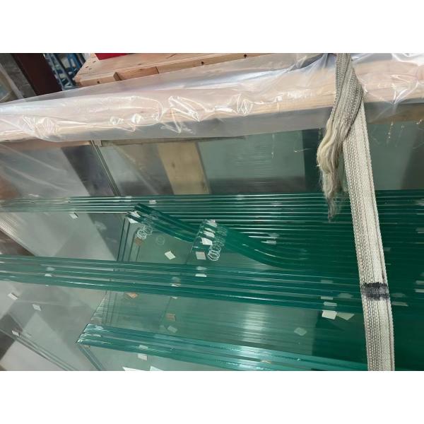 Flat And Curved PVB Laminated Tempered Glass SGP Safty Building Glass For Balustrades Stair Railing