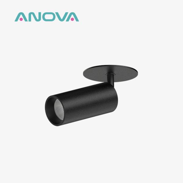 600lm Black Adjustable Downlights 2700K 3000K 3500K Adjustable Recessed