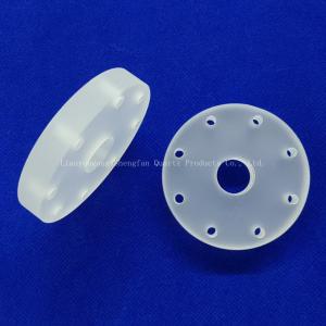 Factory Custom High Temperature Sealed Quartz Flange Perforated Quartz Glass