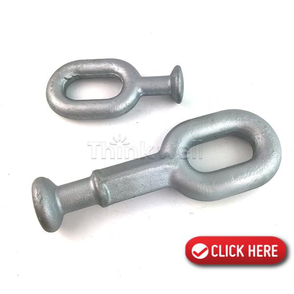 Forged Triple Eye Earth Anchor Rod Thimble Eye Anchor Rod