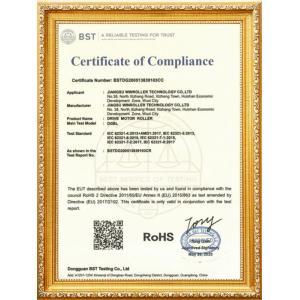 JIANG SU Winroller Technology Co., Ltd. Certifications