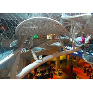 Customized 2.0 Mm Wire Stainless Steel Ferrule Mesh For Amusement Park