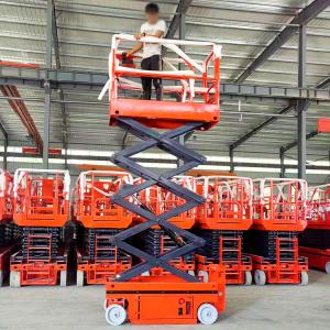 Mini Electric Aerial Work Platform 6m 8m 10m Self Propelled Crawler Hydraulic