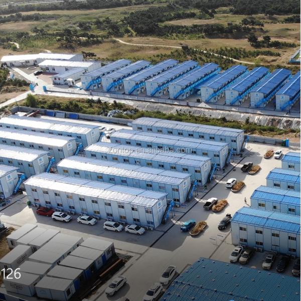 Zontop China two bedroom small steel sandwich panel prefab k model prefab container house