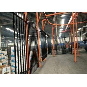 Wholesale Top selling vinyl 2.1m*2.4m Decorative Ornamental Steel wrought iron fence with spear top from china suppliers