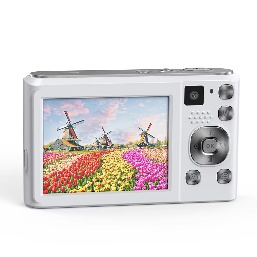 Retro Compact 4K Kids Digital Camera Video Recording Long Lasting Battery