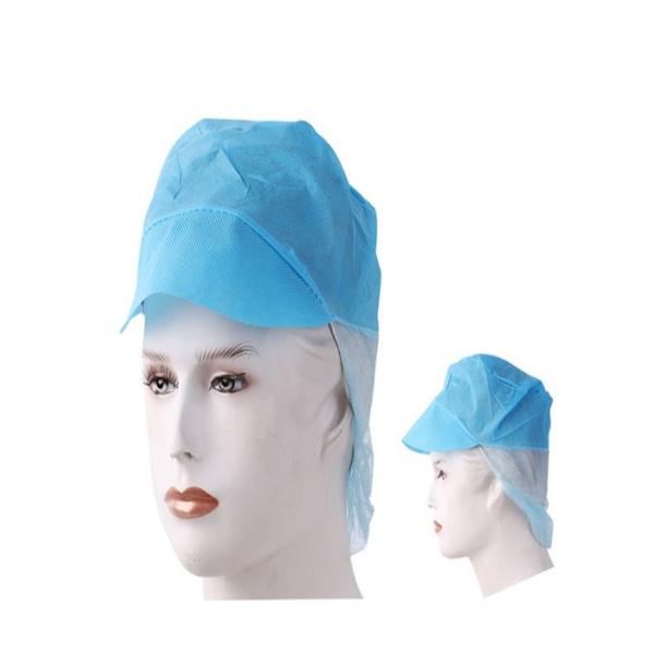 Quality White Protective Disposable Surgical Hood Comfortable With Peak And Elastic Edge for sale