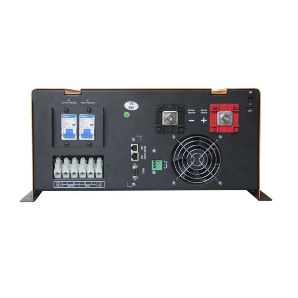 50hz / 60hz Solar Panel Inverter For Home , Yellow Pure Sine Wave Inverter