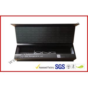Stamping Foil Magnetic Boxes Electronics Packaging With Matt Black Paint