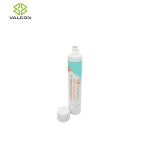 PP Empty Cosmetic Tubes , Glossy White Tube Packaging ISO Certification