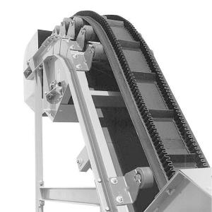 Inclined sidewall large angle corrugated belt conveyor