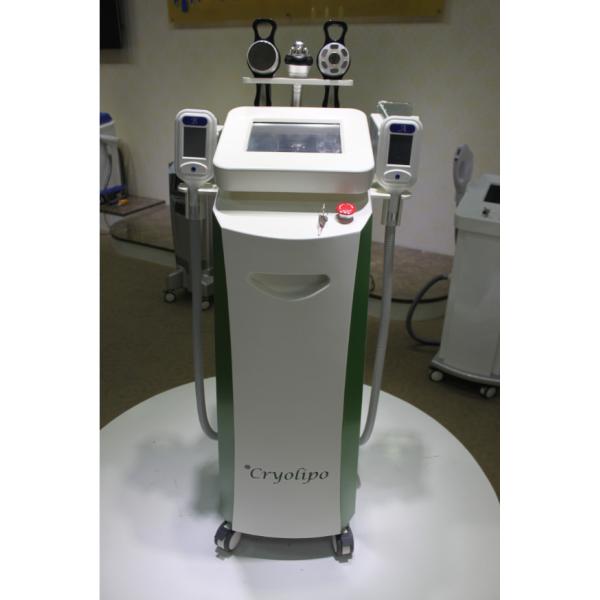 5 handles Vacuum+Cryo, Cavitation and RF multifunctional Cryolipolysis slimming